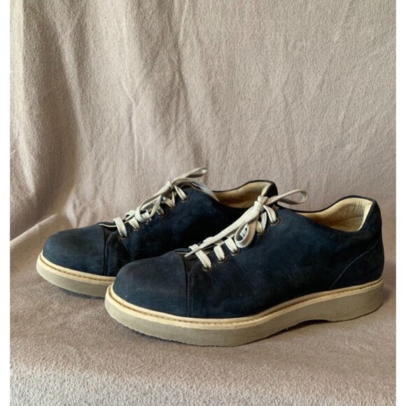 Samuel Hubbard‎ 6.5 Blue Suede Athletic Shoes W1300-016 Leather Lace Up Nubuck - Picture 5 of 14